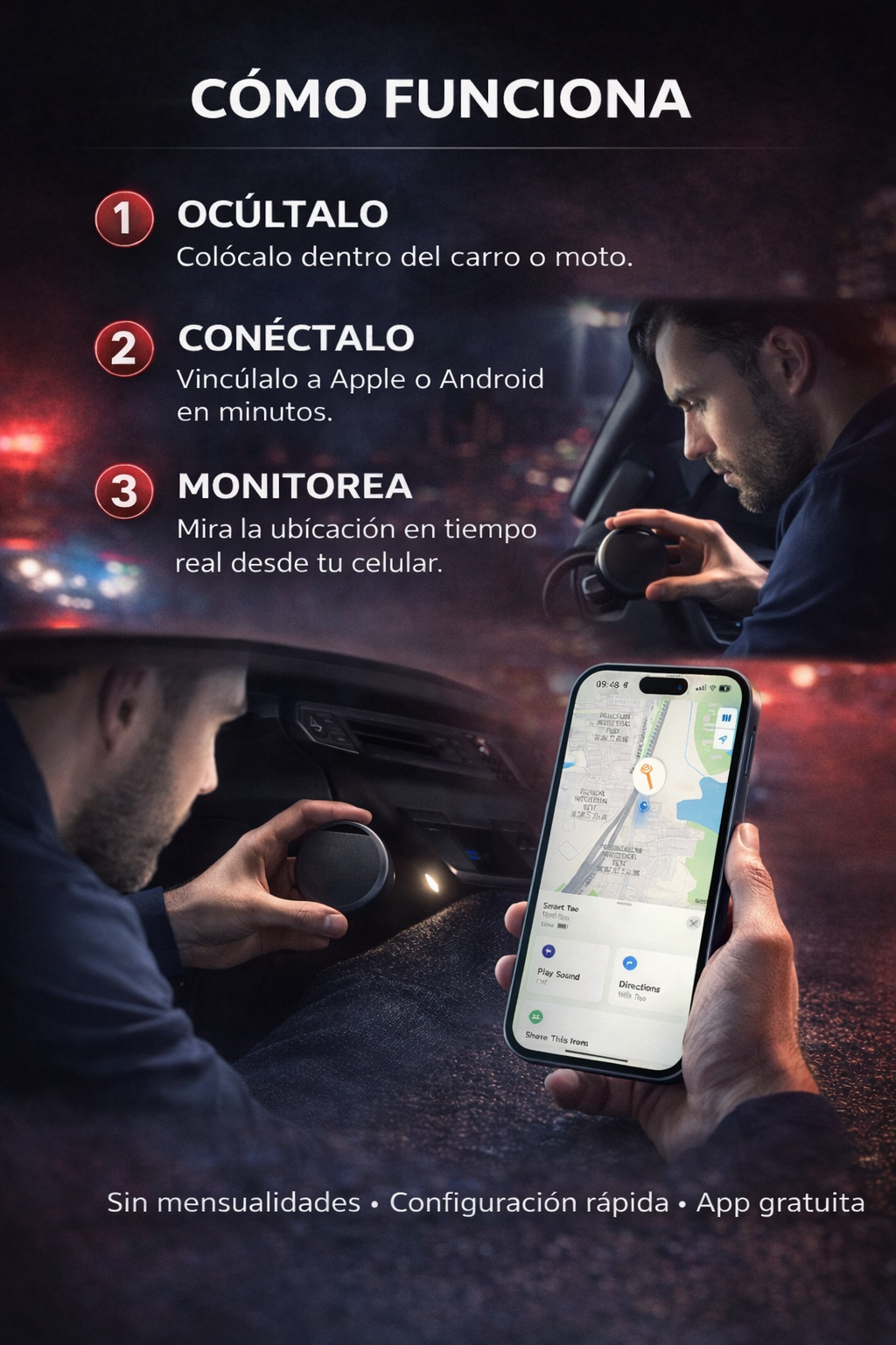 🚨 GPS ANTIRROBO – Encuentra tu carro y a quien sea en menos de 30 segundos