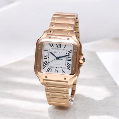 Reloj CartierSantos de lujo que eleva tu estatus desde el primer uso