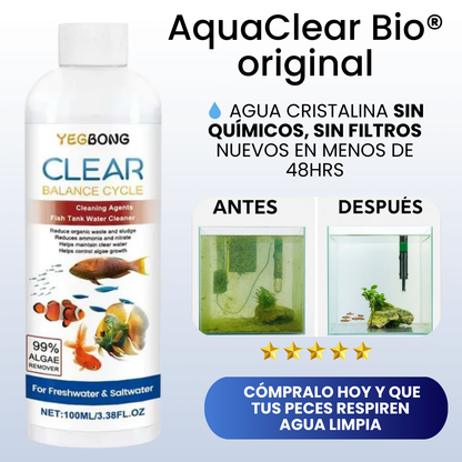AquaClear Bio® – Agua cristalina y peces sanos en solo 48 horas