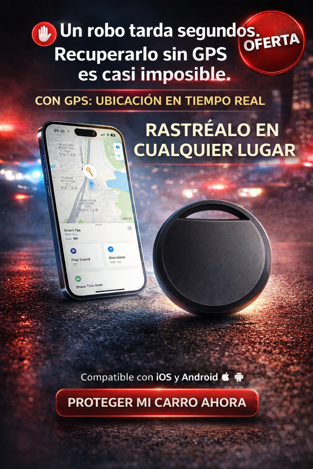 🚨 GPS ANTIRROBO – Encuentra tu carro y a quien sea en menos de 30 segundos
