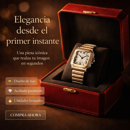 Reloj CartierSantos de lujo que eleva tu estatus desde el primer uso