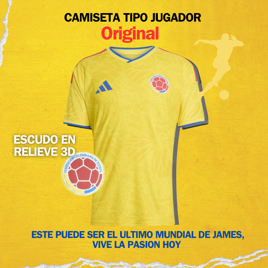 Camiseta Tipo jugador Tricolor Eterna – Vive el Mundial 2026 desde el primer partido ⭐