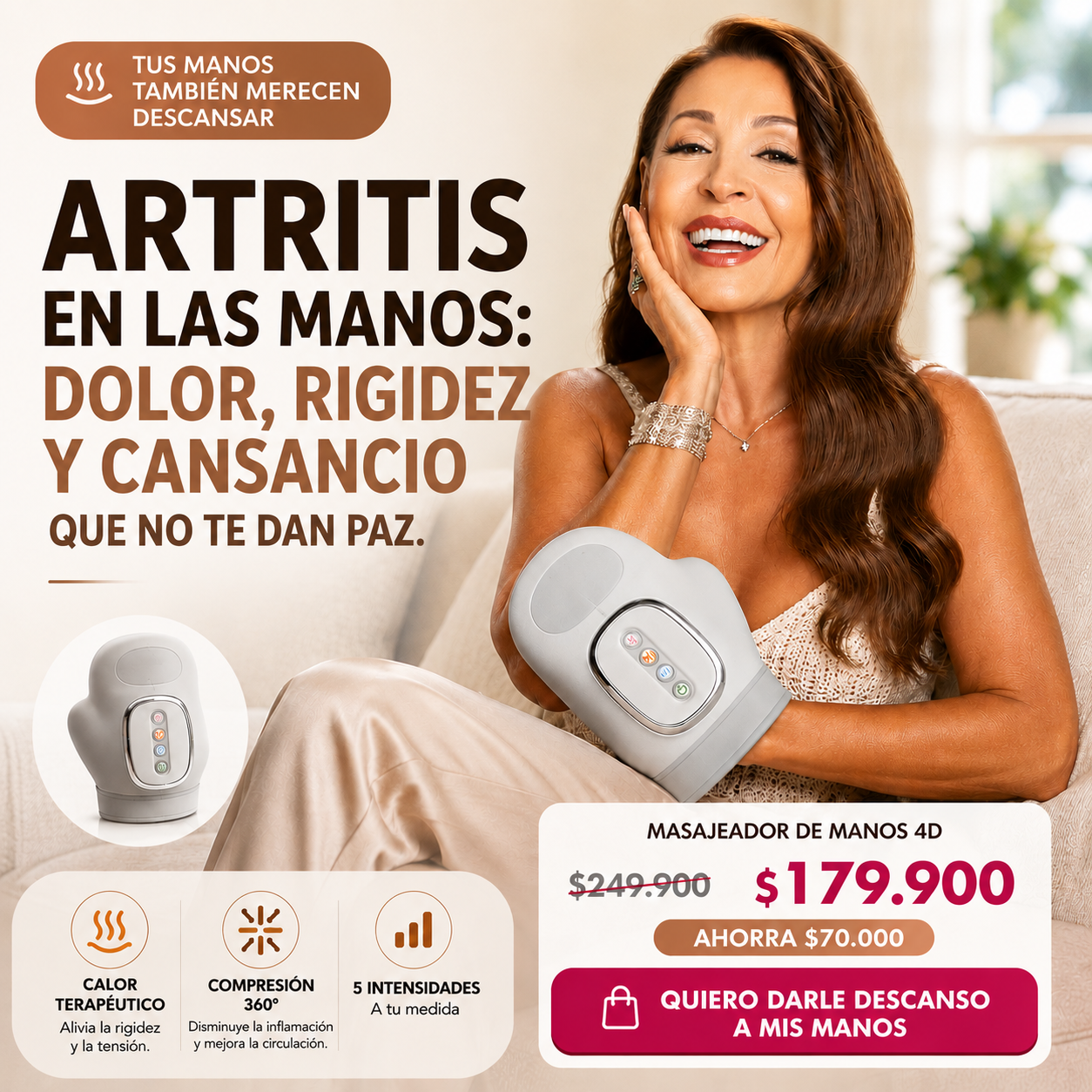 Masajeador de Manos Relax 4D™