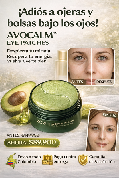 AVOCALM - Parches Hidratantes de Colágeno y Aguacate