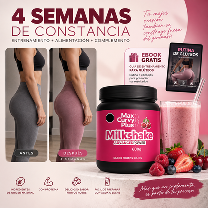 Max Curvy Plus — 600 g · Sabor frutos rojos