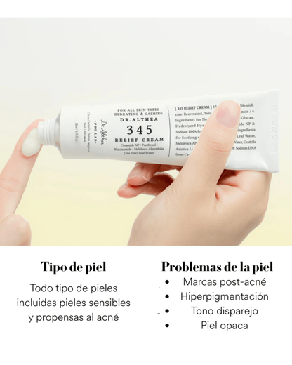 RELIEF 345 SKIN BARRIER Calma ardor, brotes y piel irritada desde la primera aplicación