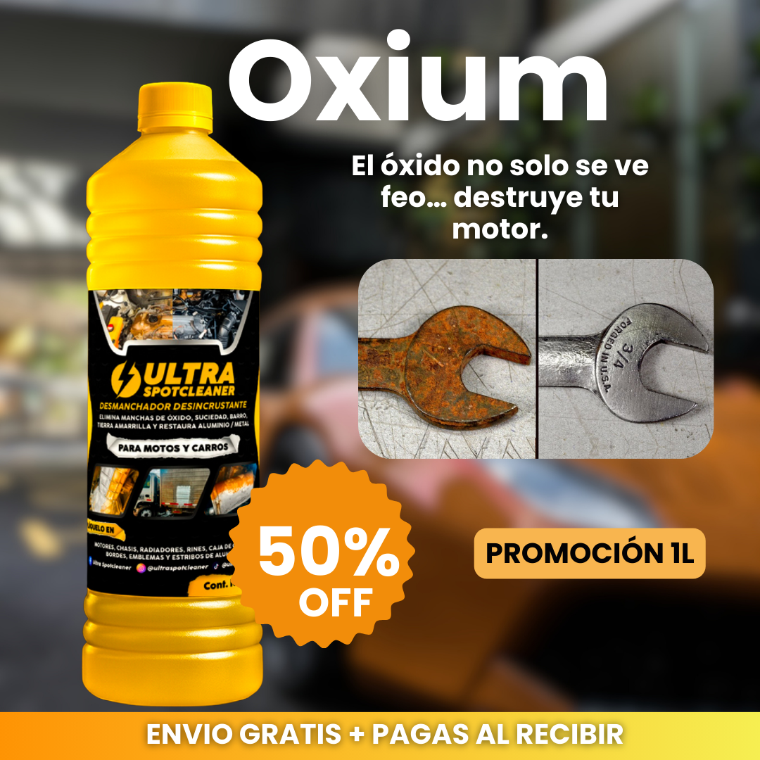 🚗🔥 OXIUM™ – Elimina Óxido y Manchas en 40 Segundos Sin Estregar