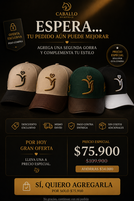 Upsell - Gorra Homenaje YJ
