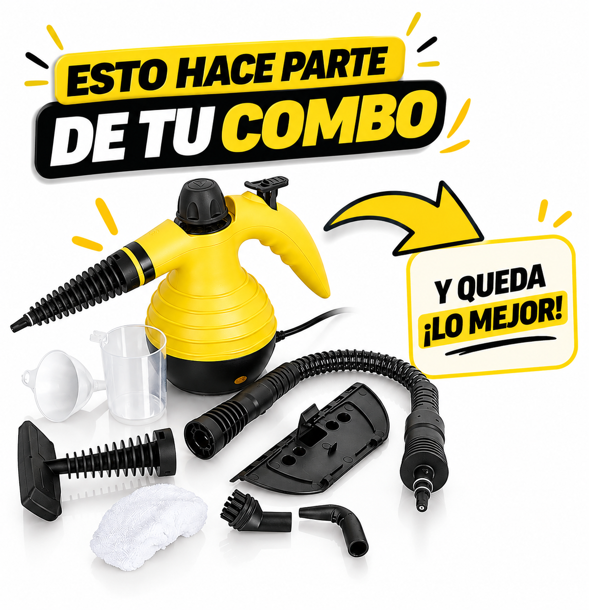 EL COMBO DE LA LIMPIEZA HIDROLAVADORA+ LIMPIADOR A VAPOR 💨💦